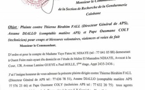 VIDEO - APS : Yaye Fatou Ndiaye porte plainte contre le Directeur général