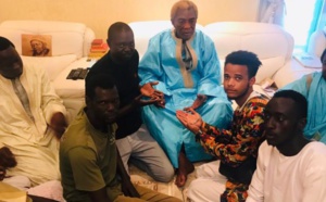 PHOTOS - Serigne Abdou Karim Mbacké reçoit le fils de Luc Nicolaï