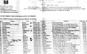 Concours direct des surveillantes de prison : Ousmane Faye, le chargé du personnel, pistonne ses deux filles