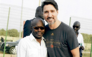 PHOTOS - Belle complicité entre Diagna Ndiaye, président du CNOSS et le Premier ministre canadien Justin Trudeau