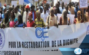 Thiès : le G7 marche pour exiger le respect des accords signés avec le gouvernement