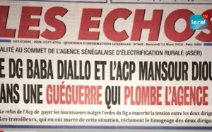 REVUE DE PRESSE EN WOLOF DE CE MERCREDI 11 MARS 2020 - KHADIDIATOU DIOP