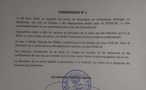 Coronavirus: La Mauritanie également touchée