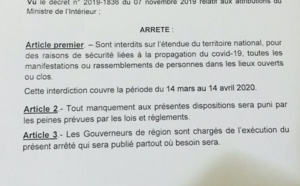 Interdiction des manifestations publiques : Ce que attend les contrevenants