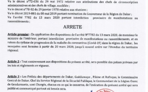 Le courageux Gouverneur Al Hassan Sall ferme tous les mosquées de Dakar, pour le bien de la communauté