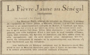 Un apartheid sanitaire au Sénégal ( 1928 )
