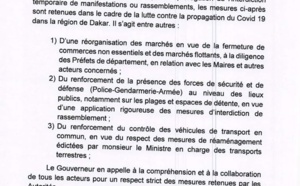 Vers la fermeture des marchés flottants et de commerces non essentiels