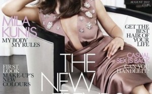 Mila Kunis en couverture du magazine Elle UK