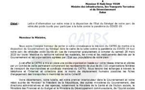 Covid 19- Transport des vivres : L’Etat refuse la gratuité du CATRS et contracte avec le privé à coup de milliards de FCfa