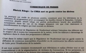 Sketch Ndogou: Le CNRA met en garde contre les dérives