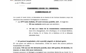 Infos sur le Covid-19: la situation du jour de ce lundi 27 avril 2020