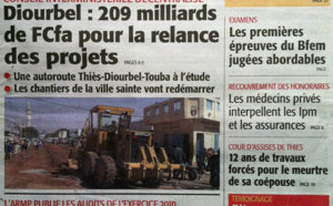 A la Une du Journal Le Soleil du 26 Juillet