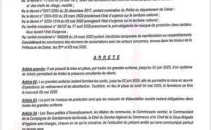 DAKAR: Arrêté préfectoral prescrivant provisoirement certaines mesures dans les grandes surfaces (DOCUMENT)