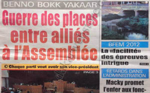 A la Une du Journal Walfadjri du 27 Juillet