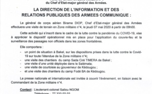 Covid-19: Visite de terrain en Zone militaire du Chef d'Etat-major général des Armées