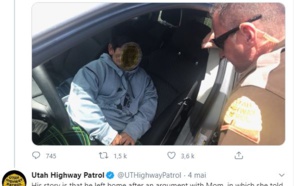 La police arrête un enfant de 5 ans au volant d’une voiture : il leur donne une explication aussi folle que mignonne (vidéo)