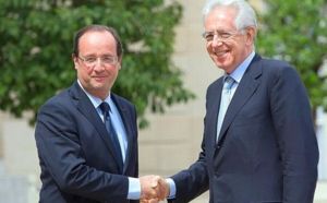 Hollande et Monti : «Tout faire pour préserver l'euro»