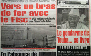 A la Une du Journal Le Populaire du 01 Août
