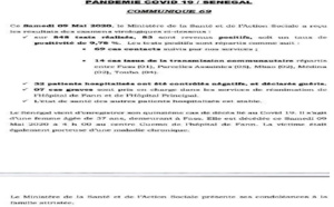 Infos du jour sur le Covid-19: 59 nouveaux cas notés, un décès enregistré au samedi 9 mai 2020