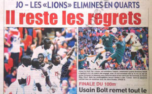A la Une du Journal Walf Sports du 06 Août