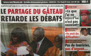A la Une du Journal La Tribune du 07 Août