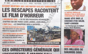A la Une du Journal L'Observateur du 09 Août