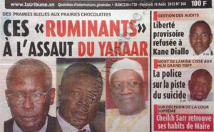 A la Une du Journal La Tribune du 10 Août