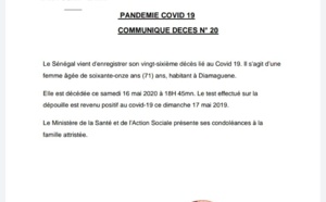 Covid-19: Le Sénégal vient d’enregistrer son 26e décès