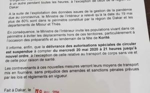 Suspension de la délivrance des autorisations spéciales de circuler: Le ministre de l'Intérieur menace tout contrevenant