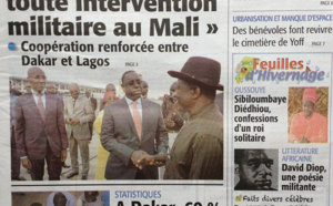 A la Une du Journal Le Soleil du 23 Août