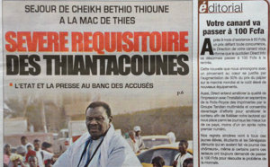 A la Une du Journal Direct Info du 23 Août