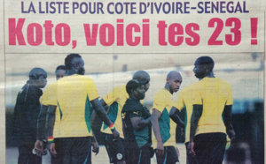 A la Une du Journal Walf Sports du 23 Août