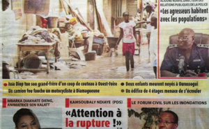 A la Une du Journal La Tribune du 24 Août