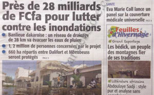 A la Une du Journal Le Soleil du 25 Août