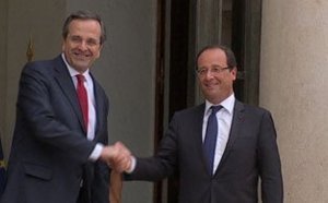 Hollande assure à Samaras que "l'Europe fera ce qu'elle doit" pour aider la Grèce