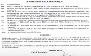 Mesures d'urgence: Macky prolonge le couvre-feu de trente jours