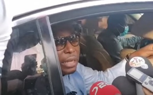 VIDEO - Déclaration de Barthélémy Dias après sa sortie de la SR de Colobane