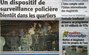 A la Une du Journal Le Soleil du 03 Septembre 