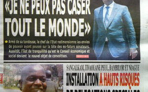 A la Une du Journal Le Pays du 03 Septembre 