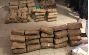 Sandiara: Saisie de 106 kg de drogue par la gendarmerie 