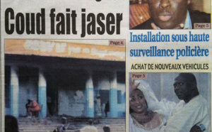 A la Une du Journal Walf Grand Place du 05 Septembre 