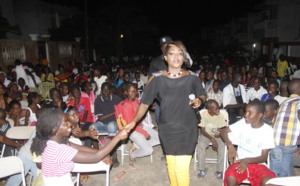 Amy Collé Dieng lors de la journée culturelle de l'Association des jeunes de Cité Sonatel et Sipres