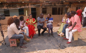 Les artistes en pleine préparation du concert initié par Coumba Gawlo