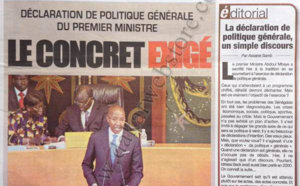 A la Une du Journal Direct Info du 11 Septembre 