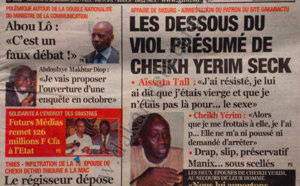 A la Une du Journal L'Observateur du 12 Septembre 