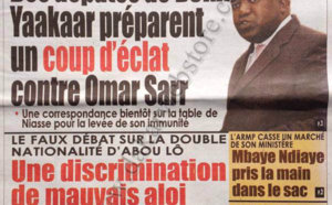 A la Une du Journal Rewmi du 13 Septembre 
