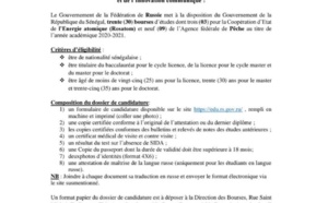 Le gouvernement de la Fédération de Russie offre 30 bourses d’études au Sénégal