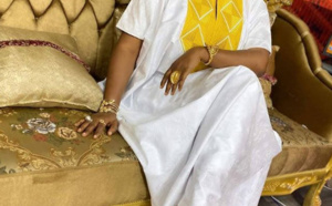 L'animatrice Adja Astou toute sublime dans son boubou bazin bien garni !