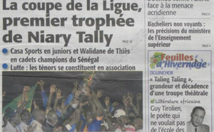 A la Une du Journal Le Soleil du 17 Septembre 