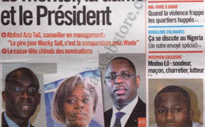 A la Une du Journal Enquête du 18 Septembre 